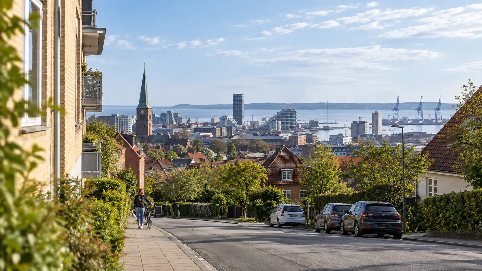 View across the harbour and bay