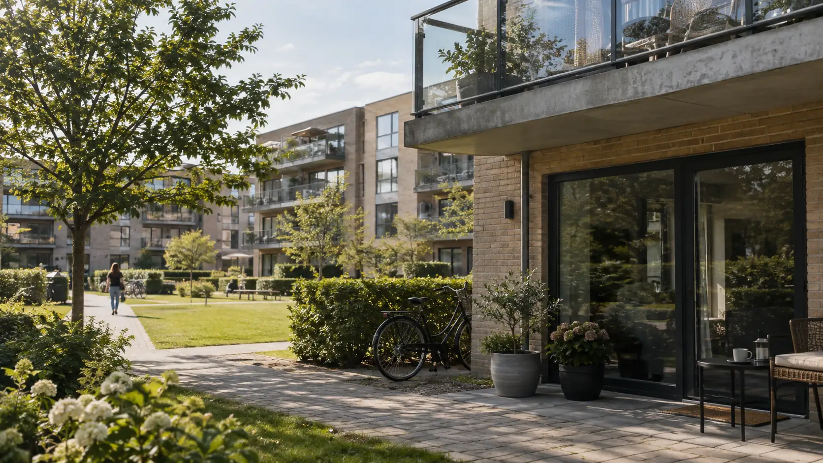 Apartments with green areas