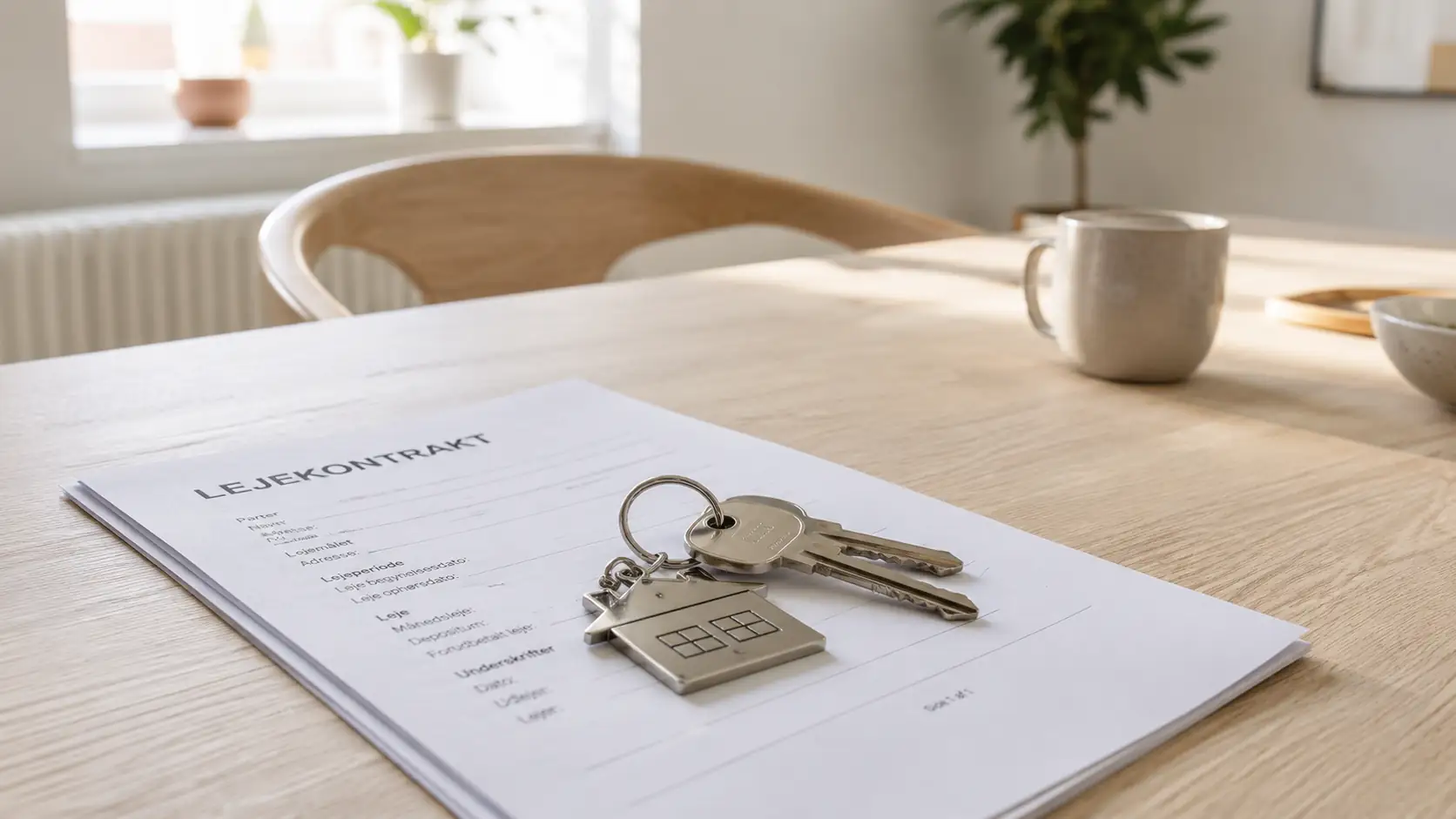 Keys and rental contract on table. Learn about tenancy law and key rules for renting property.